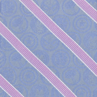 Marvel Comics Blue and Pink Stripe Silk Men's Tie
