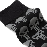 Marvel Punisher Black Socks and Silver Lapel Pin Gift Set
