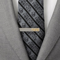 Marvel Black Panther Wakanda Forever Gunmetal Gold Tie Clip