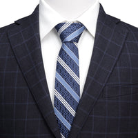 Marvel X-Men Symbol Navy Stripe Men's Tie