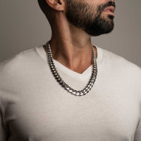 Silver Miami Cuban Chain 15mm