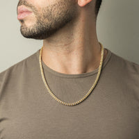 Two Tone Gold Ice Chain 5mm