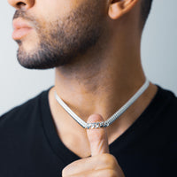 High Polish Silver Miami Cuban Chain 7mm