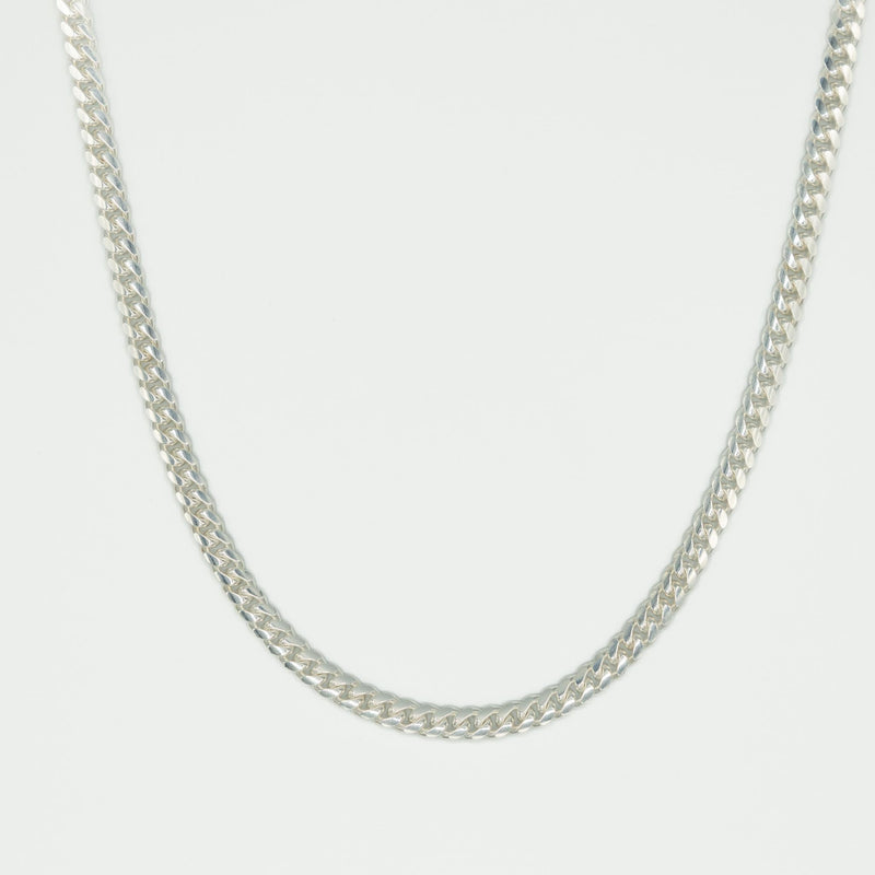 High Polish Silver Miami Cuban Chain 7mm