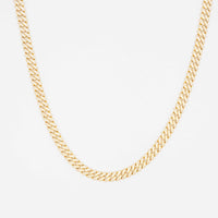 Gold Iced Moissanite Prong Miami Cuban Chain 8mm