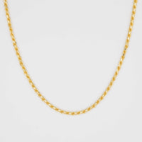 Gold Diamond Cut Rope Chain 5mm