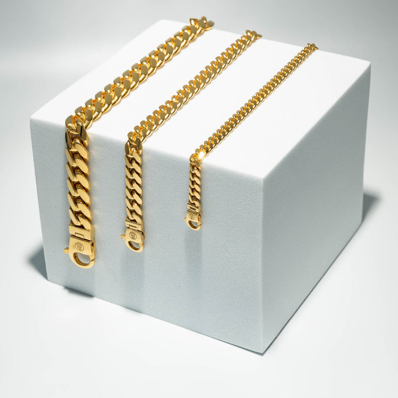 Gold Miami Cuban Bracelet 7mm