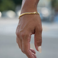 Gold Miami Cuban Bracelet 5mm