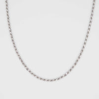 Silver Diamond Cut Rope Chain 5mm