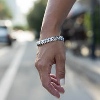 Silver Miami Cuban Bracelet 10mm
