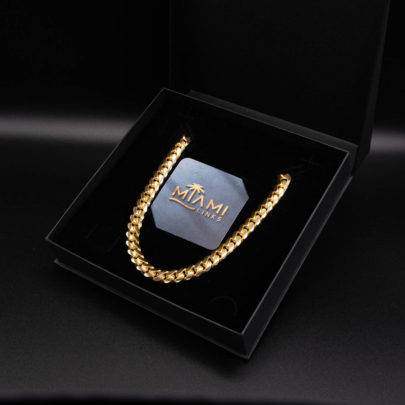 Gold Miami Cuban Chain 8mm