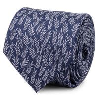 Blue Leaf Men's Tie