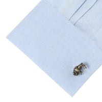 Antique Bronze Bison Cufflinks