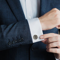 Antique Filigree Round Cufflinks