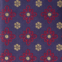 Deep Purple Floral Men's Tie