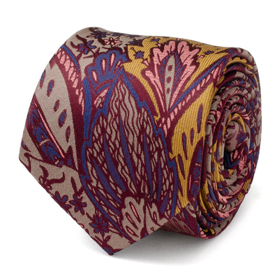 Multi Brown Patterned Men's Tie