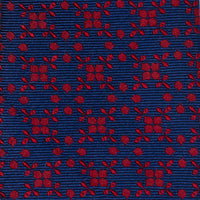 Navy/Red Patterned Men's Tie
