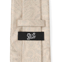 Champagne Paisley Men's Tie