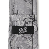 Gray Paisley Men's Tie