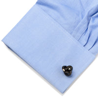 Sterling Silver Black Knot Cufflinks