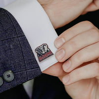 NCAA Alabama University Elephant Mascot Cufflinks
