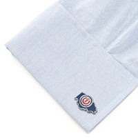 MLB Chicago Cubs State Shaped Cufflinks