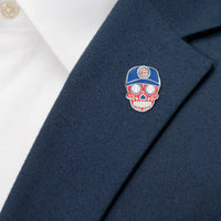 MLB Chicago Cubs Sugar Skull Cufflinks & Lapel Pin Gift Set