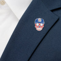 MLB Chicago Cubs Sugar Skull Lapel Pin