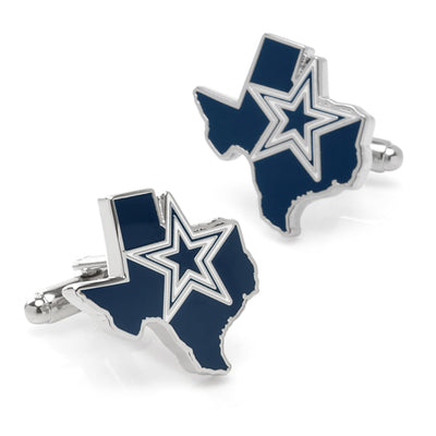NFL Dallas Cowboys State Shaped Cufflinks