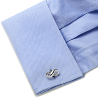 Sterling Silver Infinity Symbol Cufflinks