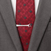 Star Trek Sterling Silver Cutout Delta Shield Tie Bar