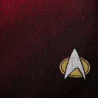 Star Trek TNG Shield Red Ombre Men's Tie