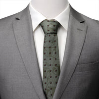 Star Wars Boba Fett Green Floral Motif Tie