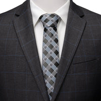 Star Wars Boba Fett Blue and Gray Plaid Tie