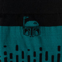 Star Wars Boba Fett Green Dress Socks and Crest Lapel Pin Gift Set