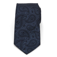Star Wars Mandalorian and Grogu Navy Paisley Tie, Grogu Tie Bar, and Lapel Pin Gift Set