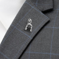 Star Wars Mandalorian and Grogu Navy Paisley Tie, Grogu Tie Bar, and Lapel Pin Gift Set