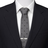 Star Wars Darth Vader Black and Gray Herringbone Tie