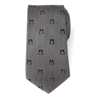 Star Wars Darth Vader Black and Gray Herringbone Tie