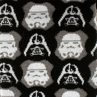 Star Wars Darth Vader and Stormtrooper Black Dress Socks and Darth Vader Lapel Pin Gift Set