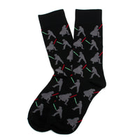Star Wars LIGHTSABER Battle Dress Socks and Darth Vader Lapel Pin Gift Set