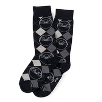 Star Wars Mandalorian 3-Pack Dress Sock and Mythosaur Lapel Pin Gift Set