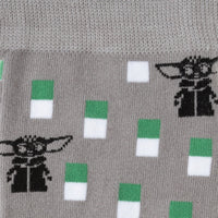 Star Wars Mandalorian and Grogu Gray Dress Socks and Lapel Pin Gift Set