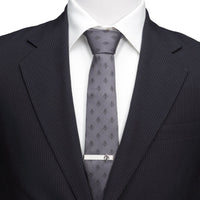 Star Wars Mandalorian Mythosaur Gray Silk Tie