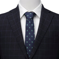 Star Wars Mandalorian Navy Dotted Tie