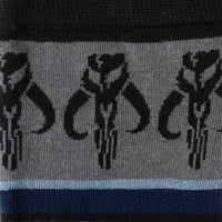 Star Wars Mandalorian Mythosaur Striped Dress Socks and Lapel Pin Gift Set