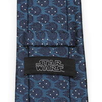 Star Wars Millennium Falcon Blue and White Dot Tie