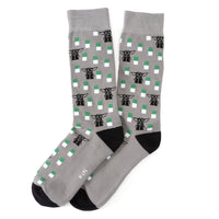 Star Wars Mandalorian Dress Socks 3-Pack and Mythosaur Lapel Pin Gift Set