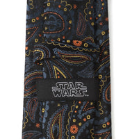 Star Wars Mandalorian Black Paisley Tie