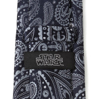 Star Wars Mandalorian Blue Paisley Tie